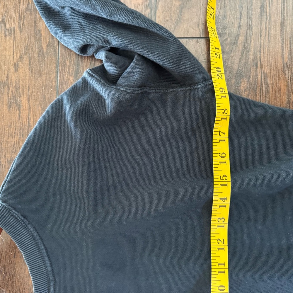 aerie Offline Sideline Side Tie Cropped Sweatshirt Black‎ Sz XS - Picture 6 of 8